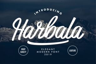 Harbala | Elegant Modern Script Font Font Download