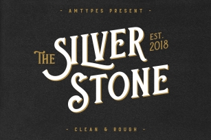 Silver Stone Font  Bonus Font Download