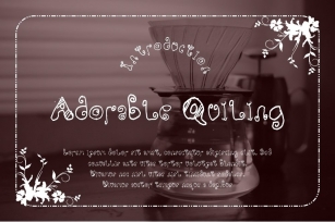 Adorable Quiling Font Download