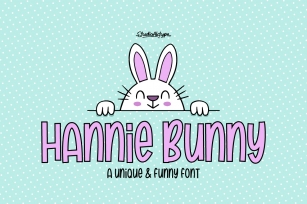 Hannie Bunny | Funny Font Font Download