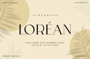 Lorean Font Family - Sans Serif Modern Style Font Download