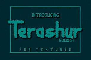 Terashur Textured Typeface Font Download