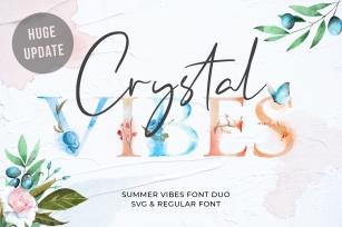 Crystal Vibes - SVG & Regular Font Download