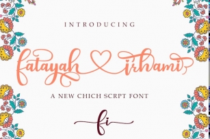 fatayah irhami - a chic script font Font Download
