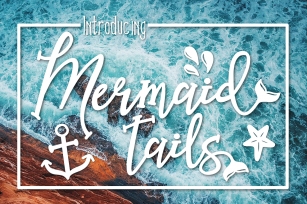 Mermaid Tails a Handwritten Typeface Font Download
