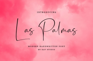 Las Palmas - Handwritten Font Font Download