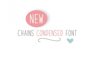 Chains Font Condensed Font Download