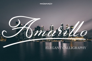 Amarillo | Elegant Calligraphy Font Download