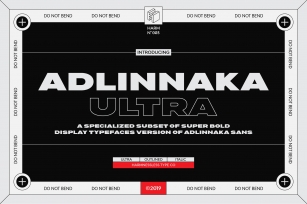 Adlinnaka Ultra - Display Fonts Font Download