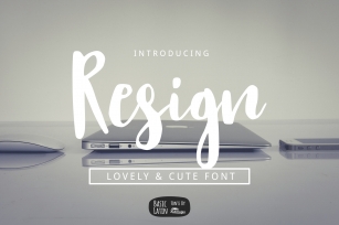 Resign Modern Brush Font Font Download