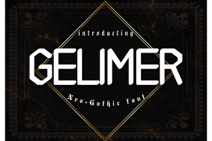 Gelimer Neo-Gothic Font Font Download