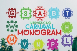 MONOGRAM CARNAVAL Font Download