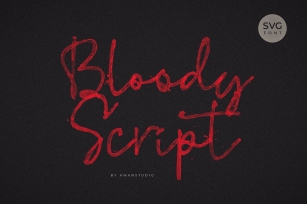 Bloody Script Font Download