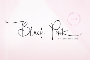 Black Pink Signature Font Download