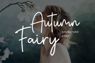 Autumn Fairy Signature Monoline Font Font Download
