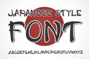 Japanese OTF vintage label font. Uppercase only! Font Download