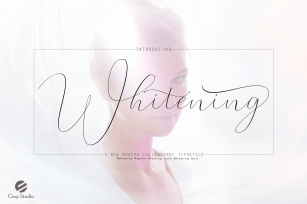 Whitening Font family Font Download