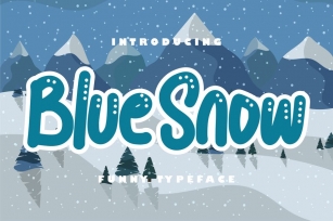 Blue snow | Funny Typeface Font Download