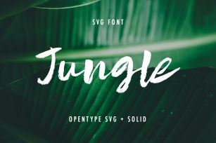 Jungle SVG and Solid Font Download