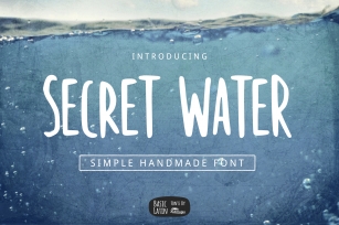 Secret Water Simple Font Font Download