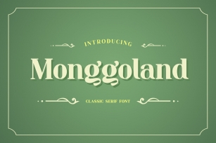 Monggoland Elegant Serif Font Download