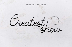 Greatest Show Font Download