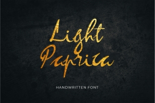 Light Paprica Calligraphy Font Download