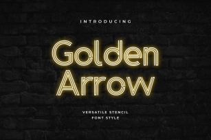 Golden Arrow Classy Modern Geometric Font Download