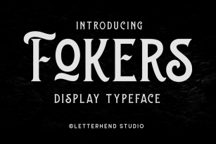 Fokers - Display Typeface Font Download