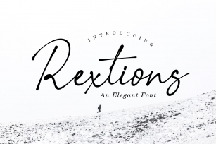 Rextions an elegan font Font Download