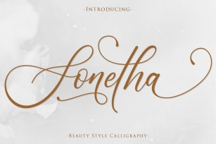 Sonetha | Beauty Style Calligraphy Font Download