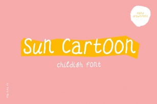 Sun Cartoon hand-drawn childish font Font Download