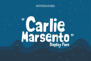 carlie marsento Display font Font Download