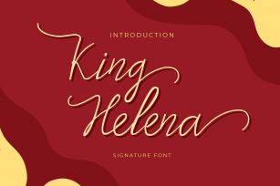 King Helena Script Handwritten Monol Font Download