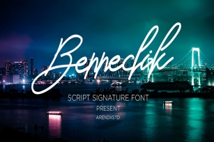 Bennedik Signature Typeface Font Download