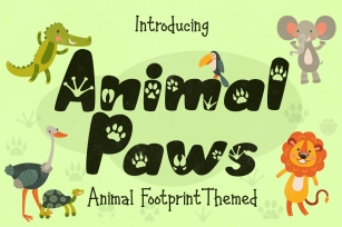 Animal Paws Font Download