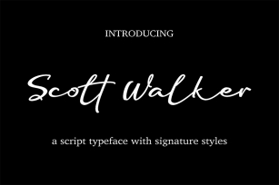 Scott Walker Font Download