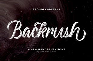 Backrush - Handbrush Script Font Font Download