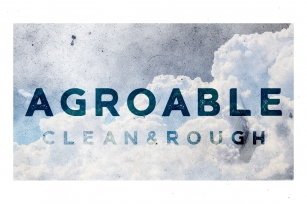 Agroable - Clean & Rough Font Font Download