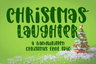 Christmas Laughter - A Holiday Hand-Written Font Trio Font Download
