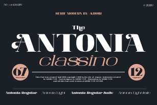 ANTONIA - The Classino Serif Font Download