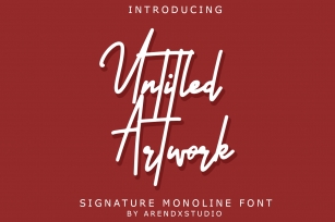 Untitled Artwork Signature Font Download
