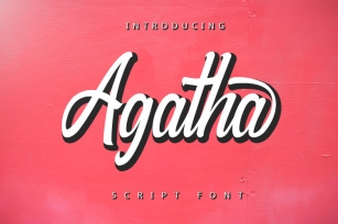 Agatha - Script Font Font Download