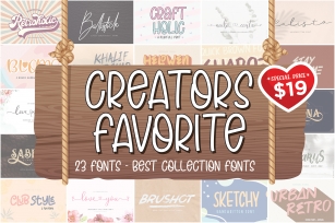 The Creators Favorite Font Bundle Font Download
