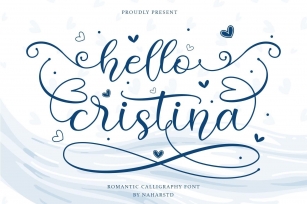Hello Cristina - Romantic Calligraphy Font Download