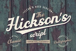 Hicksons Script Bonus Font Download