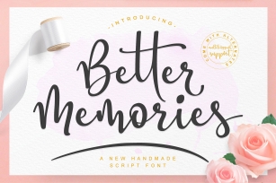 Better Memories Font Font Download
