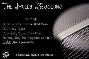 DJB Holly Sessions Font Bundle Font Download