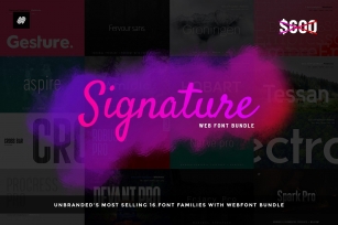 Best Selling 16 Webfonts. - 16 in 1 Font Download