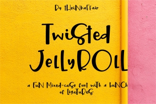 Twisted Jellyroll, a quirky mixed-case font with ligatures Font Download